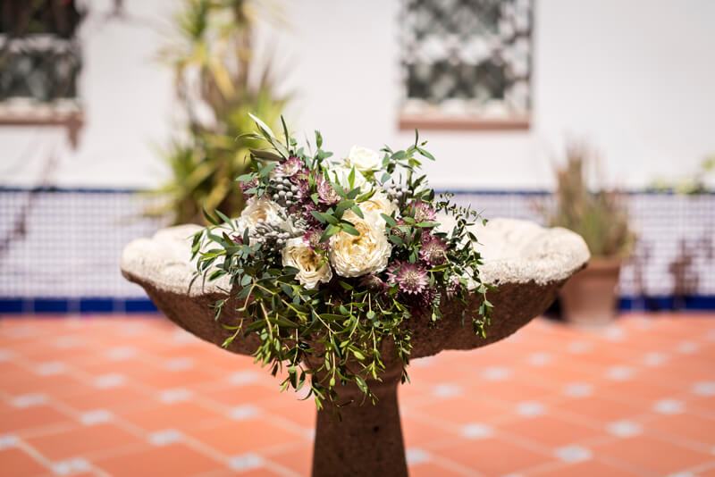 soporte para flores